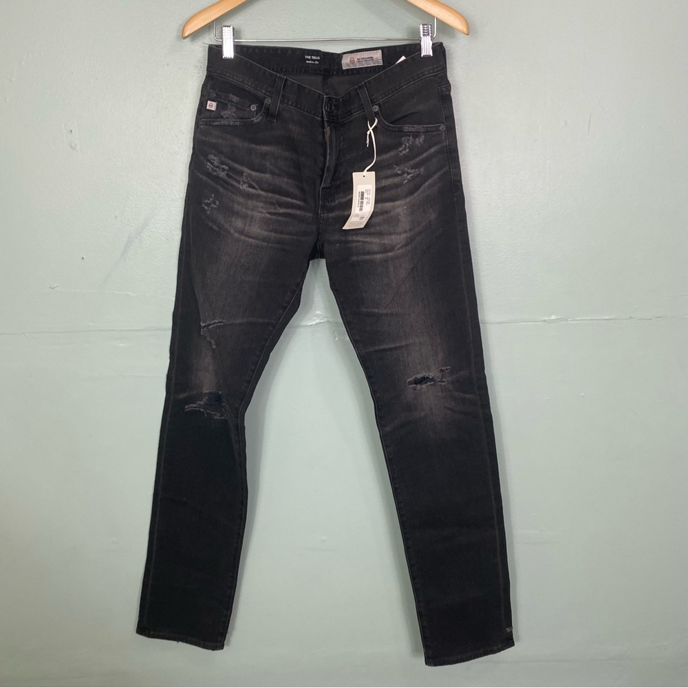 Adriano Goldschmied 30X33 The Tellis Modern Slim ED‎ Denim Distressed Black